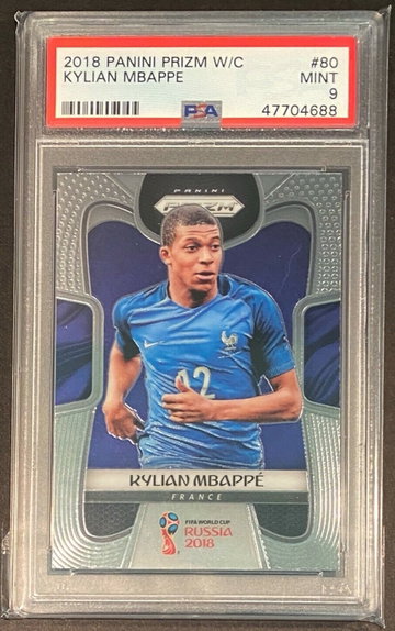 2018 PANINI PRIZM WORLD CUP KYLIAN MBAPPE PSA 9 