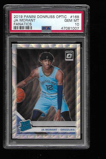 2019 Donruss Optic Fanatics JA Morant PSA 10