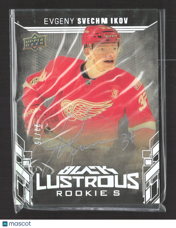 2018 Upper Deck Black Lustrous Rookies Evgeny Svechnikov #LR-ES /75