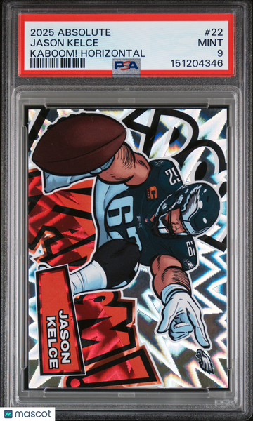 2025 Panini Absolute Kaboom! Horizontal Jason Kelce #22 PSA 9