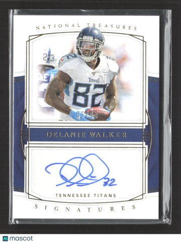 2020 Panini National Treasures Signatures Delanie Walker #S-DW