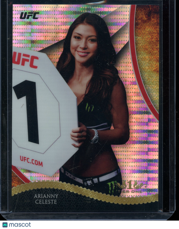 2018 Topps UFC Arianny Celeste #UFCT-AC Pulsar Refractor /50 Pulsar Refactor Octagon Girl