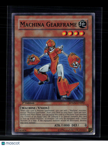 2010 Konami Yu-Gi-Oh! Machina Mayhem Structure Deck Machina Gearframe 1st Edition