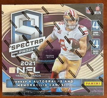 2021 Panini Spectra Football Hobby Box (8 HITS)
