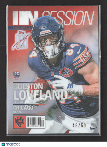 2025 Topps Signature Class In Session Colston Loveland #IS-4 RC 48/50