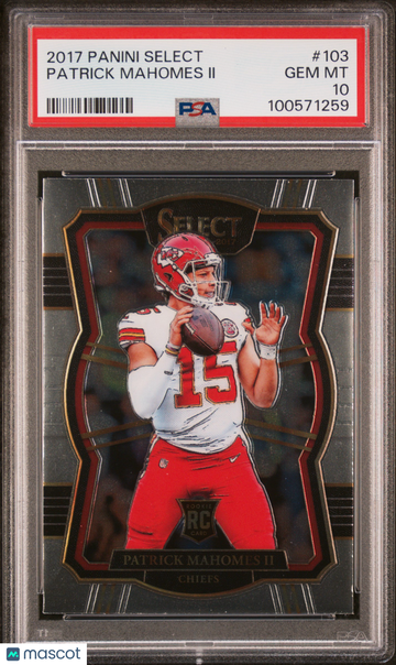 2017 Panini Select Patrick Mahomes II #103 PSA 10