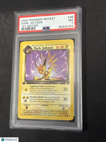 2000 Pokemon Rocket Dark Jolteon 1st Edition PSA 7 #38