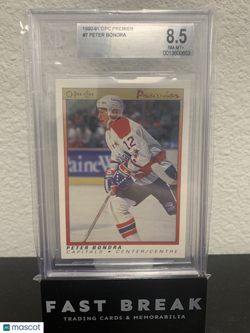 1990 OPC Premier Peter Bondra #7 Rookie BGS 8.5