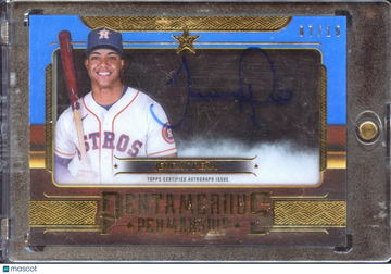 2023 Topps Five Star Pentamerous Penmanship Jeremy Peña #PP-JP /15