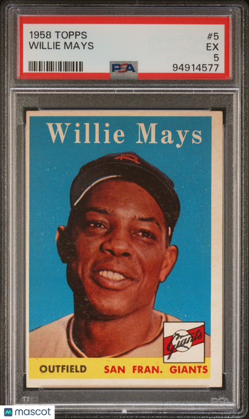 1958 Topps Willie Mays #5 PSA 5