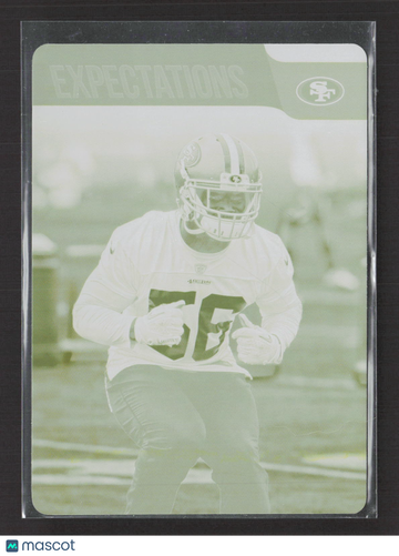 2018 Panini Plates & Patches Certified Cuts Reuben Foster #19 Yellow Printing /1 Printing Plate
