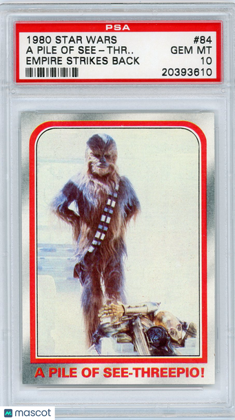 1980 Star Wars Empire Strikes Back A Pile Of See-Threepio! #84 PSA 10