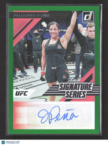 2022 Panini Donruss Signature Series Julianna Peña #SS-JPN Green