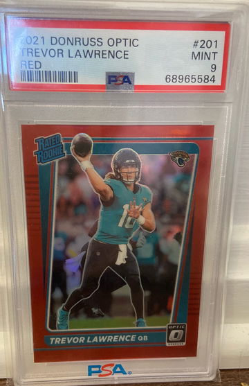 PSA 9 Red Optic 2021 Trevor Lawrence /99