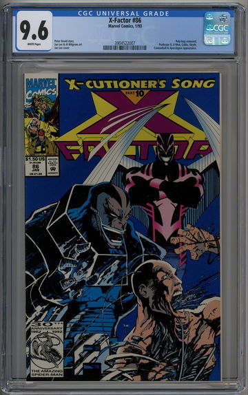 X-Factor 86 CGC 9.6 X-Cutioner's Song Apocalypse Cable Archangel X-Men