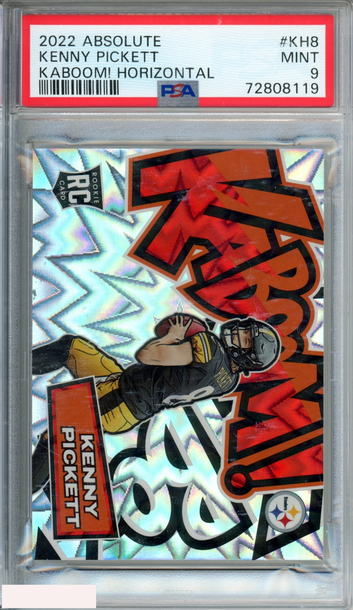 2022 PANINI ABSOLUTE KABOOM! HORIZONTAL KENNY PICKETT #KH8 ROOKIE RC PSA 9 MINT