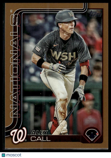 2025 Topps Alex Call #641 Gold SN