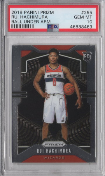 2019 Prizm Rui Hachimura Ball Under Arm PSA 10