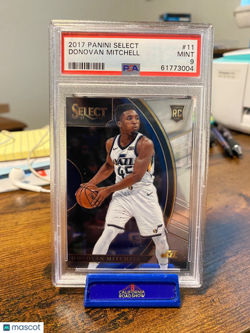 2017 Panini Select Donovan Mitchell #11 Rookie PSA 9
