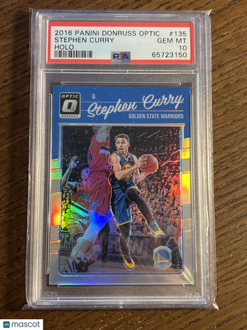 2016 Panini Donruss Optic Stephen Curry #135 Holo Silver Prizm PSA 10