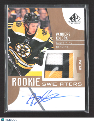 2017 Upper Deck SP Game Used Rookie Sweaters Anders Bjork #RS-AB Patch