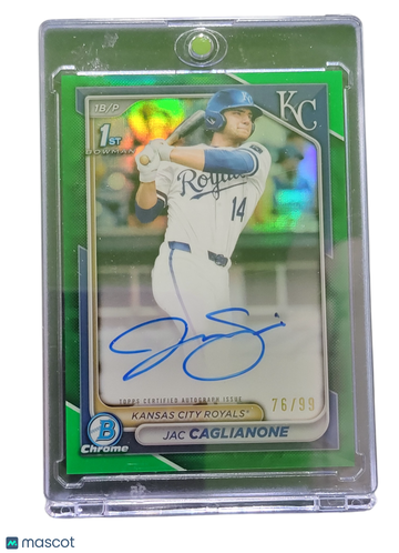 2024 Bowman Chrome Jac Caglianone #CPA-JC Green Refractor /99 1st Bowman