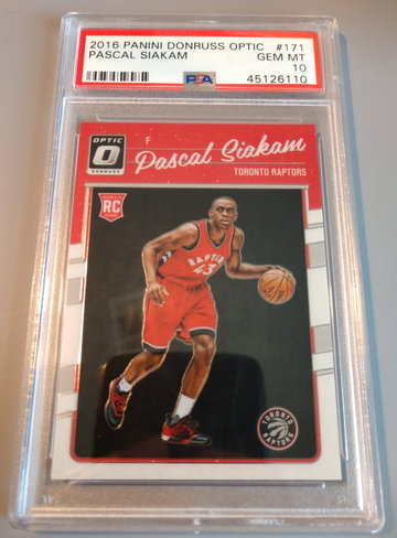 2016 Panini Donruss Optic Pascal Siakam PSA 10 #171 RC