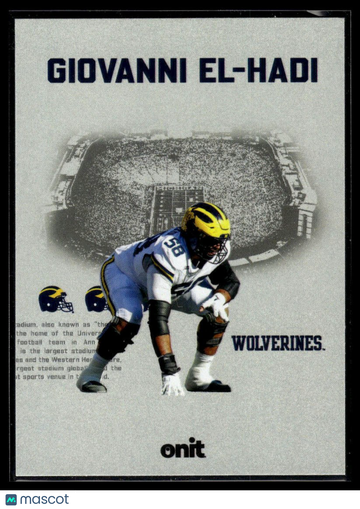 2025 ONIT Athlete Michigan Wolverines Giovanni El-Hadi #VS-4 Vestige