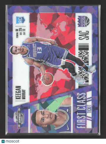 2023 Panini Contenders Optic First Class Ticket Keegan Murray #8 Purple Prizm RC