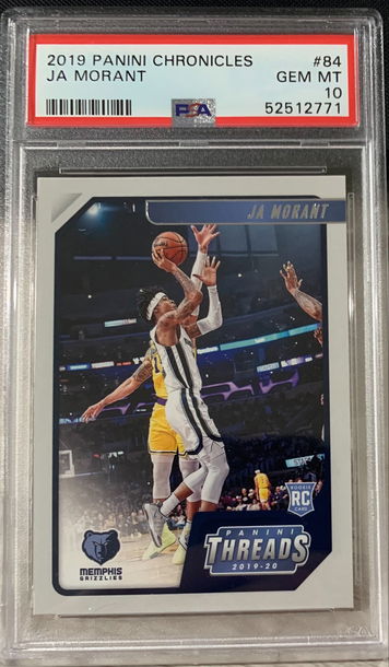 2019 Panini Chronicles Ja Morant PSA 10
