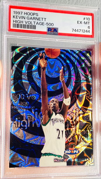 1997 Hoops Kevin Garnett High Voltage 500 PSA 6