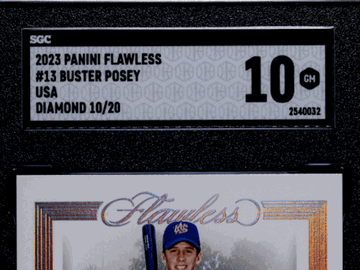 2023 Panini Flawless Buster Posey #13 Usa Diamond SGC 10