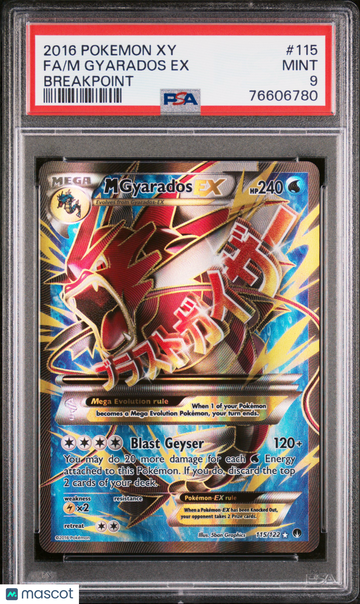 2016 Pokemon Xy Breakpoint M Gyarados EX Breakpoint Fa PSA 9 #115