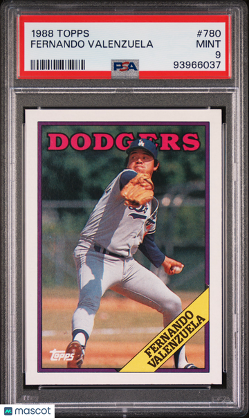 1988 Topps Fernando Valenzuela #780 PSA 9