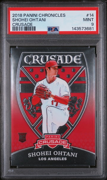 2018 Panini Chronicles Crusade Shohei Ohtani #14 PSA 9