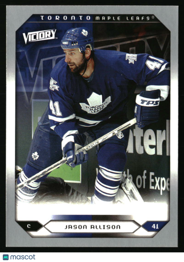 2005-06 Upper Deck Jason Allison #247 2005-06 Upper Deck Victory Update Toronto Maple Leafs