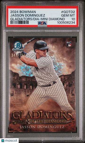 2024 Bowman Gladiators Of The Diamond Jasson Dominguez #GOTD2 Mini /150 PSA 10