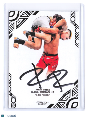 2026 Collectors Fantasy Raul Rosas Jr Black UFC Autographed MMA