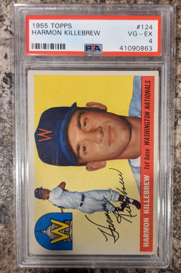 1955 Topps Harmon Killebrew Rookie PSA 4 Centered