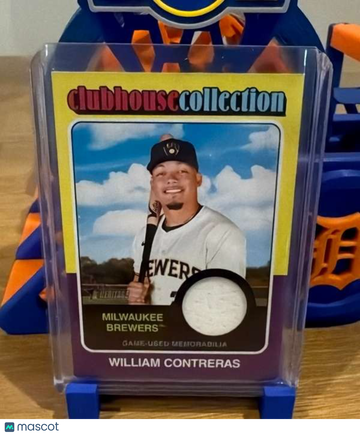 2024 Topps Heritage - Clubhouse Collection Relics (High Number) William Contreras #CCR-WCO