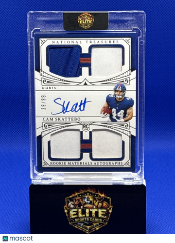 2025 National Treasures CAM SKATTEBO #RMAQ-CSO ROOKIE MATERIAL AUTOGRAPHS /99 Rookie