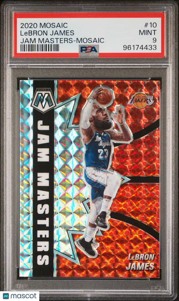 2020 Panini Mosaic Jam Masters LeBron James #10 mosaic PSA 9