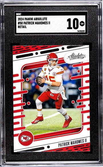 2024 Panini Absolute #50 Patrick Mahomes II Retail SGC 10