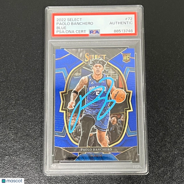 2022 Panini Select Paolo Banchero #72 Blue PSA A Auto A