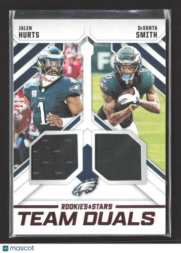 2025 Panini Rookies & Stars Team Duals DeVonta Smith Jalen Hurts #TD-PHL Memorabilia