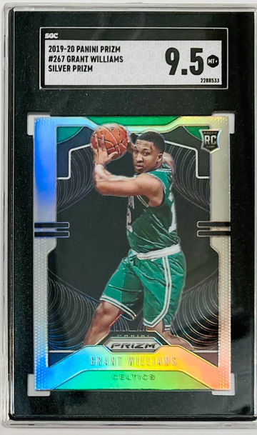 Grant Williams 2019-20 Panini Prizm Silver Refractor Rookie Card RC #267 SGC 9.5 MINT+ Boston Celtics