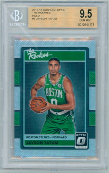 **Case Scuff** Jayson Tatum 2017 Optic The Rookies Holo