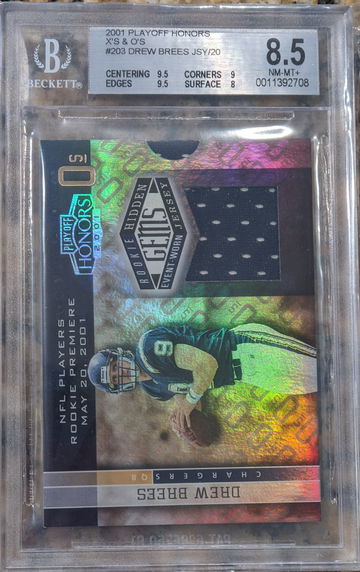 2001 Playoff Honors X's and O's Drew Brees O's 13/20 #203