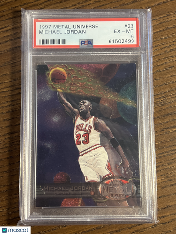 1997 Metal Universe Michael Jordan #23 PSA 6