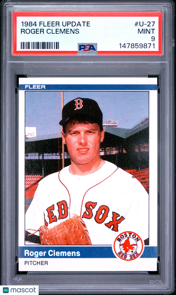 1984 Fleer Update Roger Clemens #U-27 PSA 9